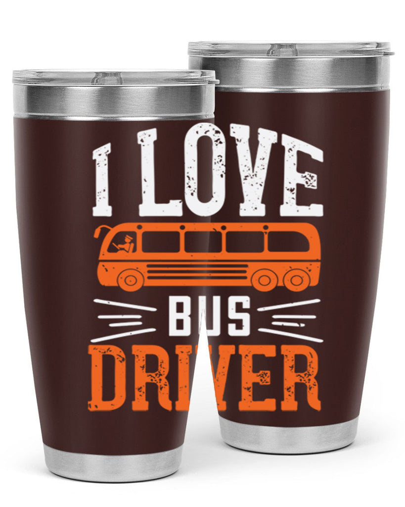i love bus driver Style 30#- bus driver- tumbler