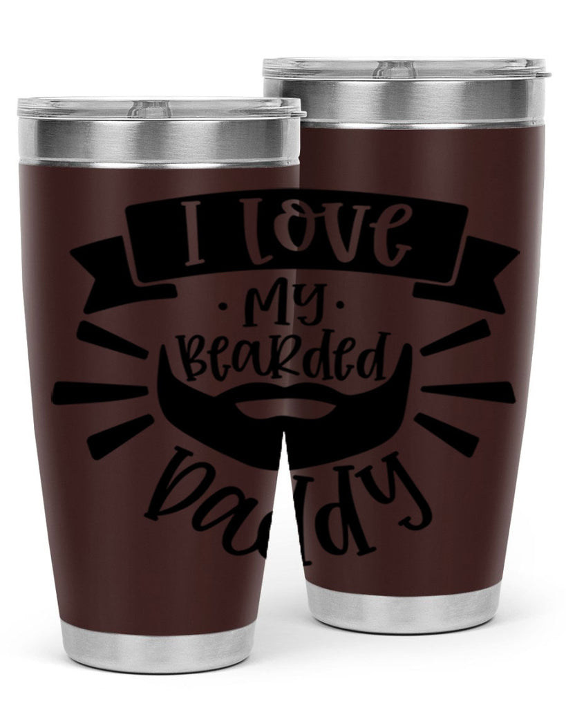 i love my bearded daddy 42#- fathers day- Tumbler