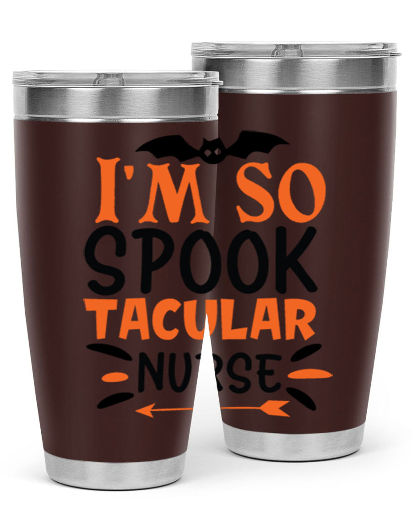 im so spooktacular nurse 111#- halloween- Tumbler