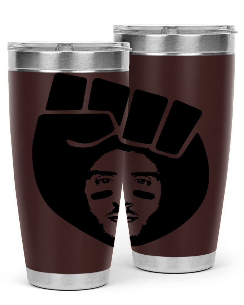 kaepernick fist hair 22#- black men - boys- tumbler