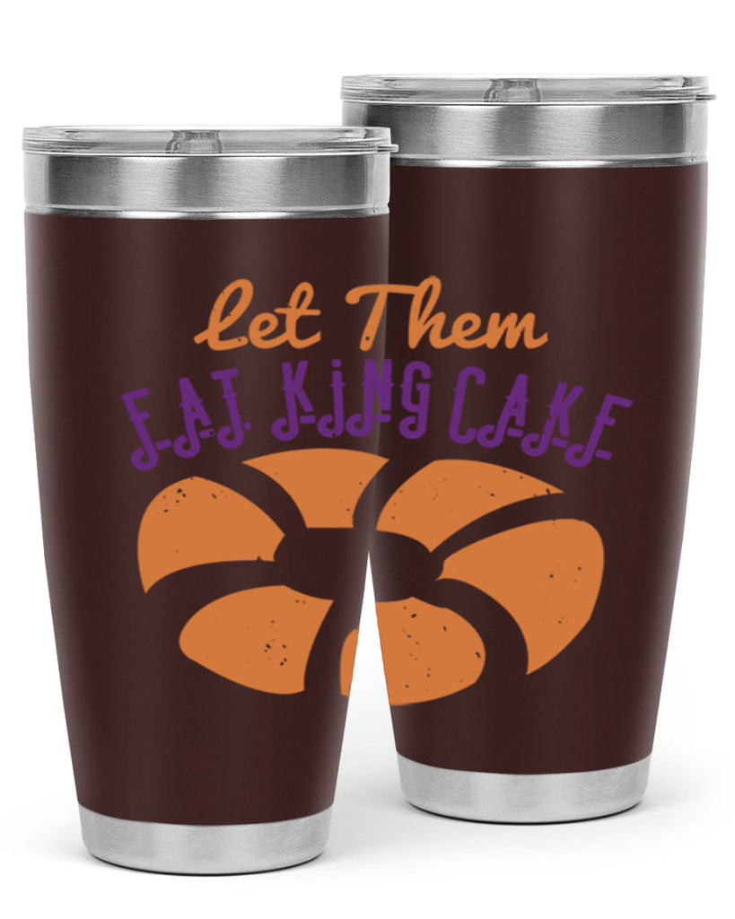 let them eat king cake 50#- mardi gras- Tumbler