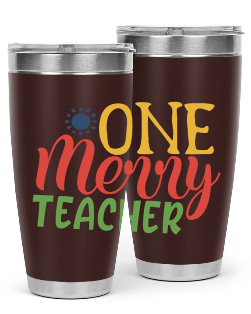 one merry teacher Style 162#- teacher- tumbler