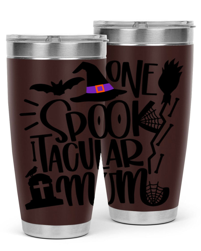 one spooktacular mom 34#- halloween- Tumbler