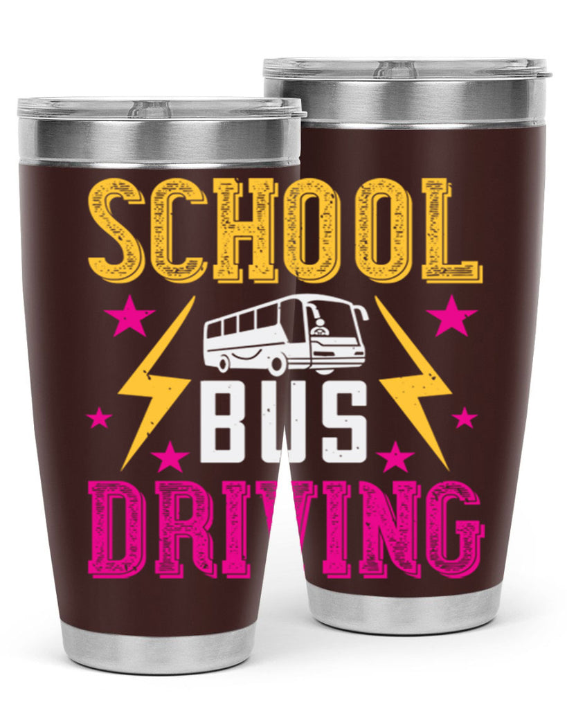 school bus driving Style 17#- bus driver- tumbler