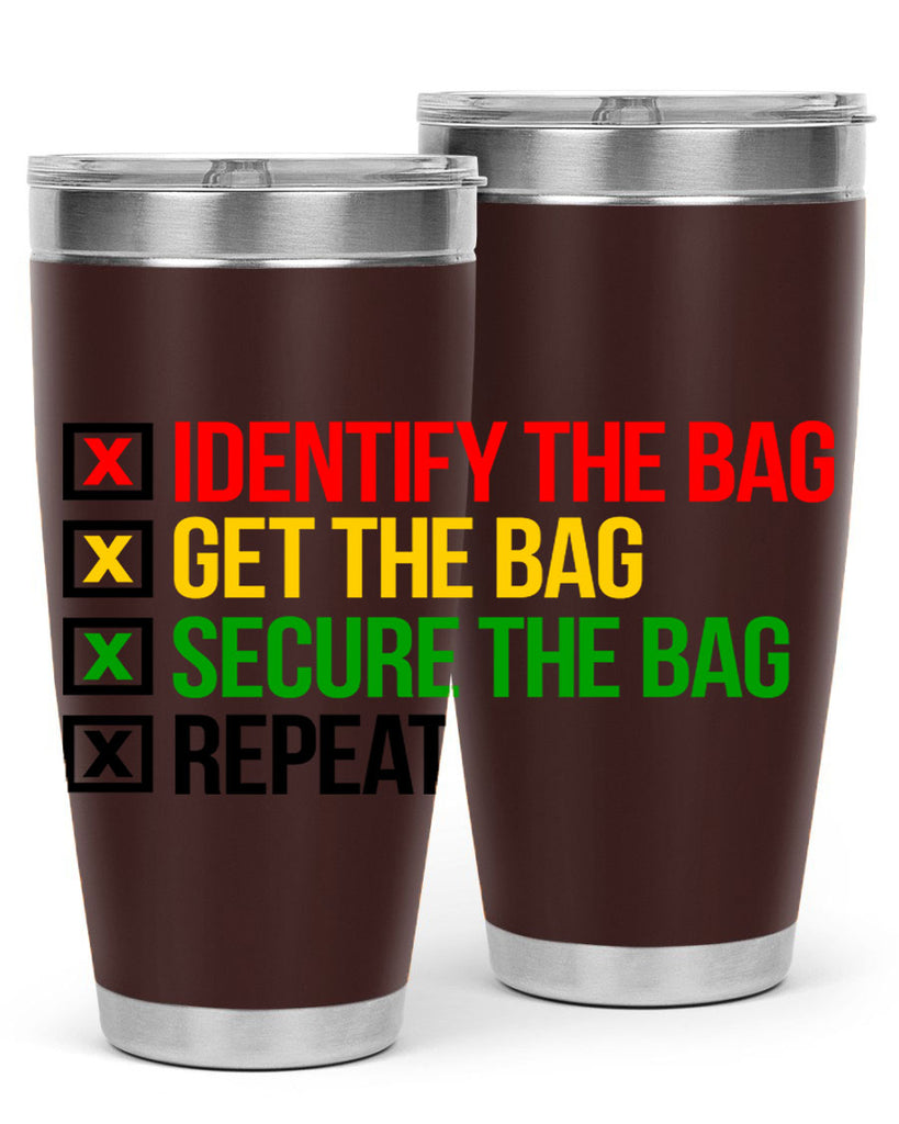 secure the bag 38#- black words phrases- Cotton Tank