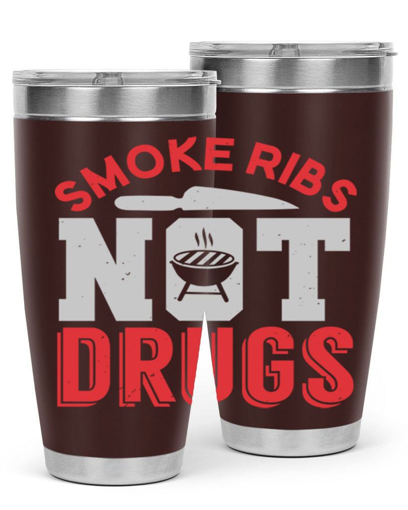smok ribs not drugs 13#- bbq- Tumbler