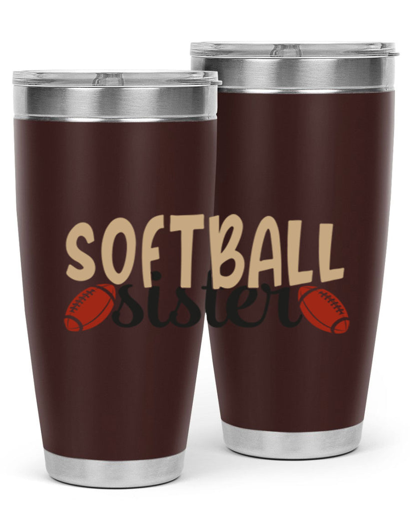softball sister 2272#- softball- Tumbler