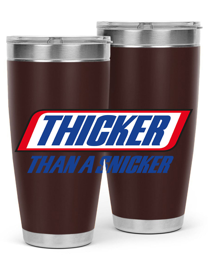 thicker than a snicker 20#- black words phrases- Cotton Tank