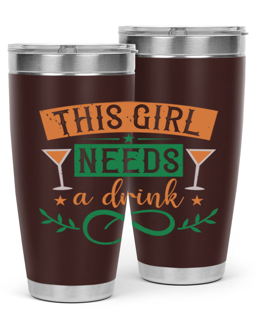 this girl needs a drink 36#- mardi gras- Tumbler