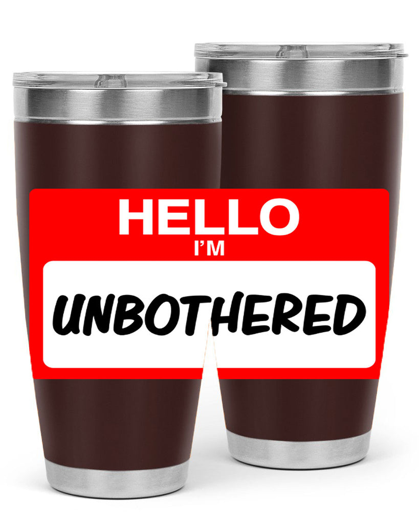 unbothered 14#- black words phrases- Cotton Tank