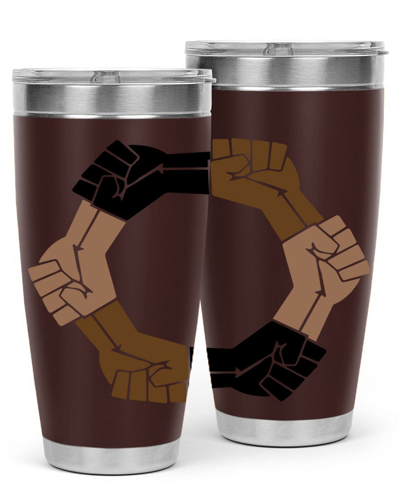 united black power fists 13#- black words phrases- Cotton Tank