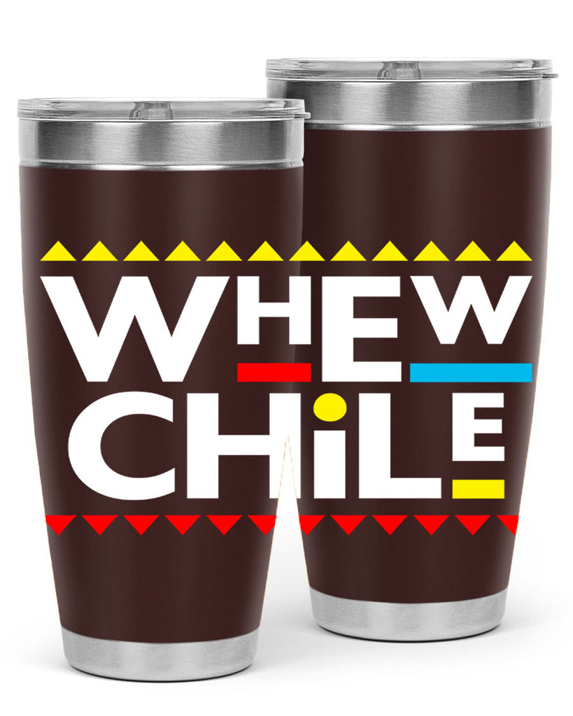 whew chile 11#- black words phrases- Cotton Tank