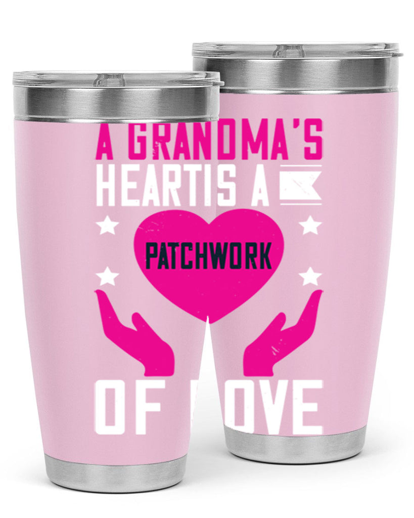 A grandma’s heart is a patchwork of love 86#- grandma - nana- Tumbler