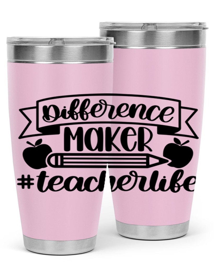 Difference Maker Teacher Life Style 78#- teacher- tumbler