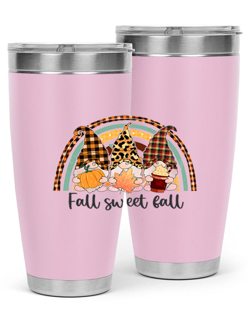 FallSweetFallGnomeRainbow 162#- fall- Tumbler