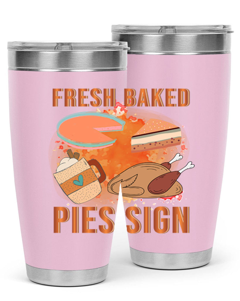 Fresh Baked Pies Sign 187#- fall- Tumbler