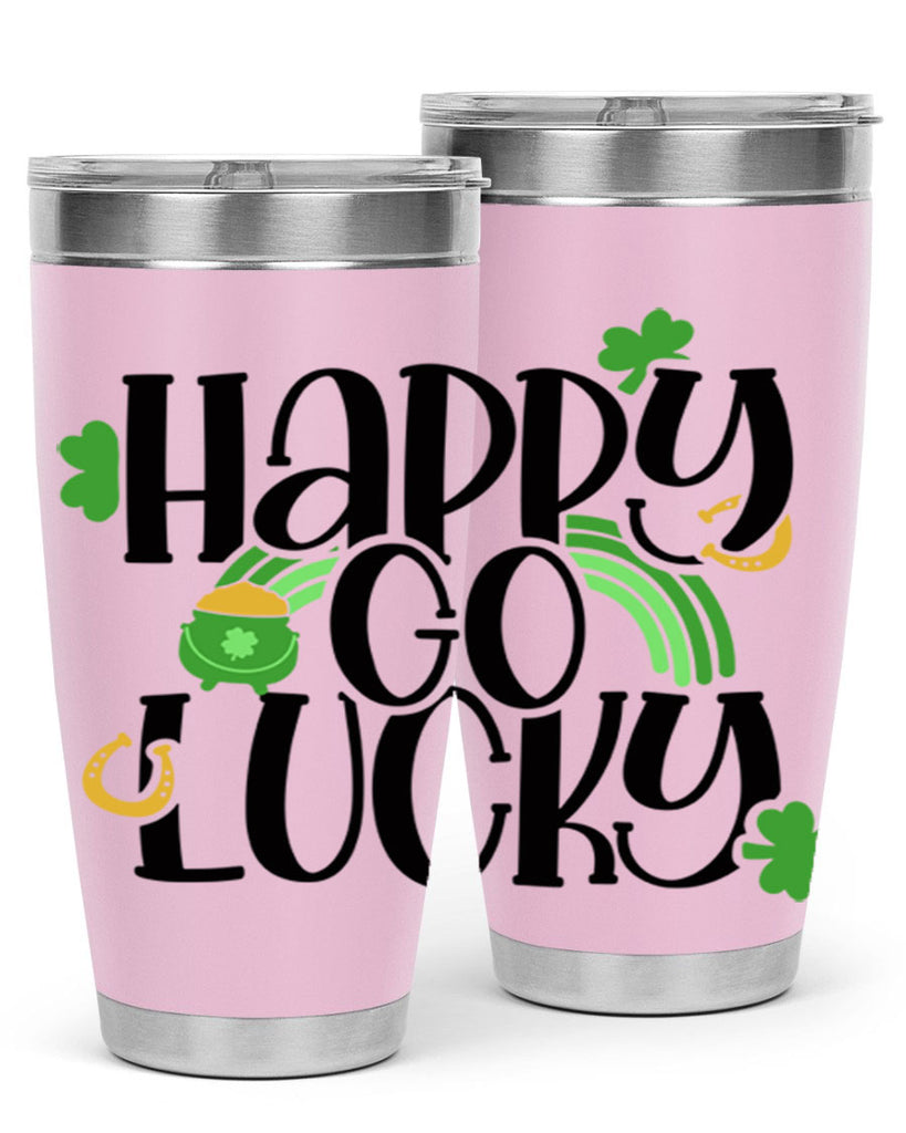 Happy Go Lucky Style 96#- St Patricks Day- Tumbler