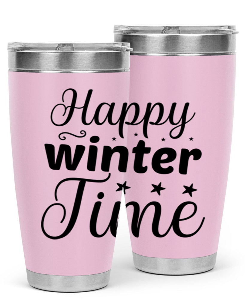 Happy Winter Time 133#- winter- Tumbler