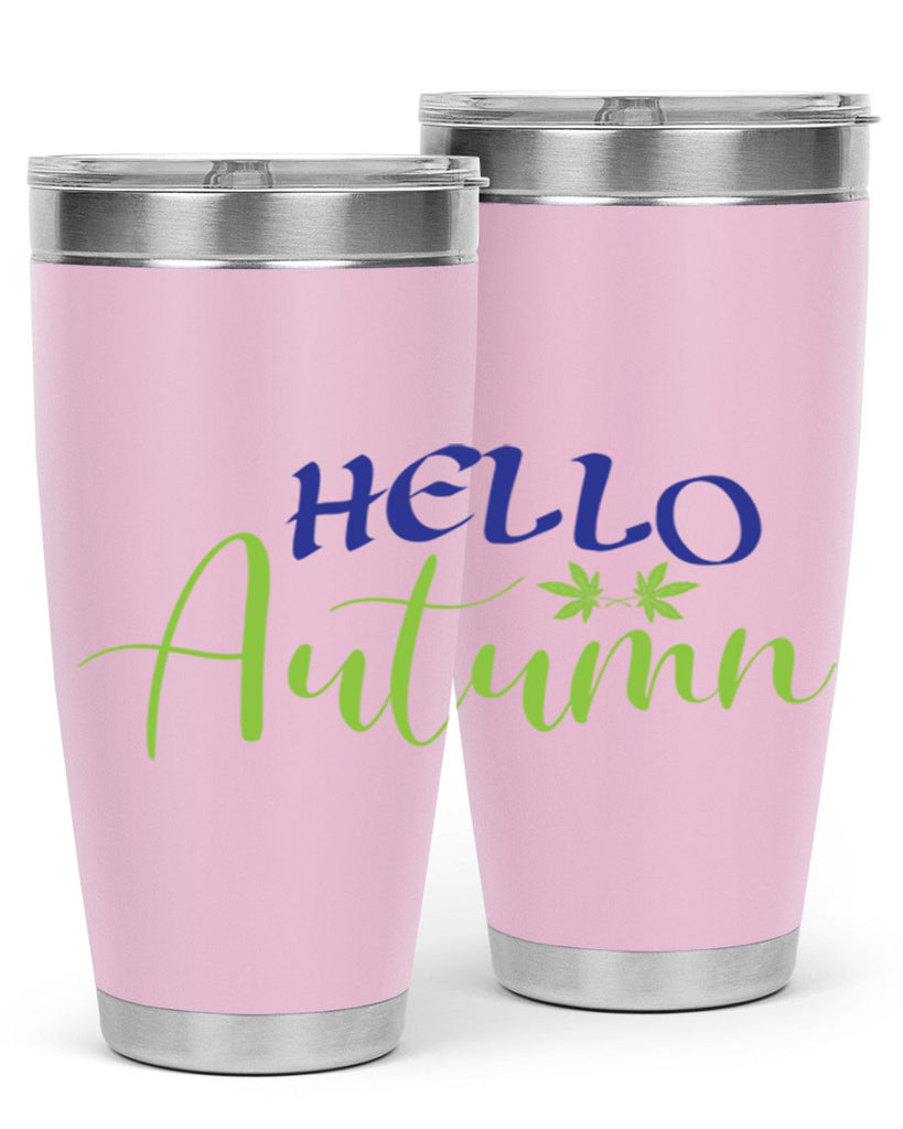 Hello Autumn 271#- fall- Tumbler