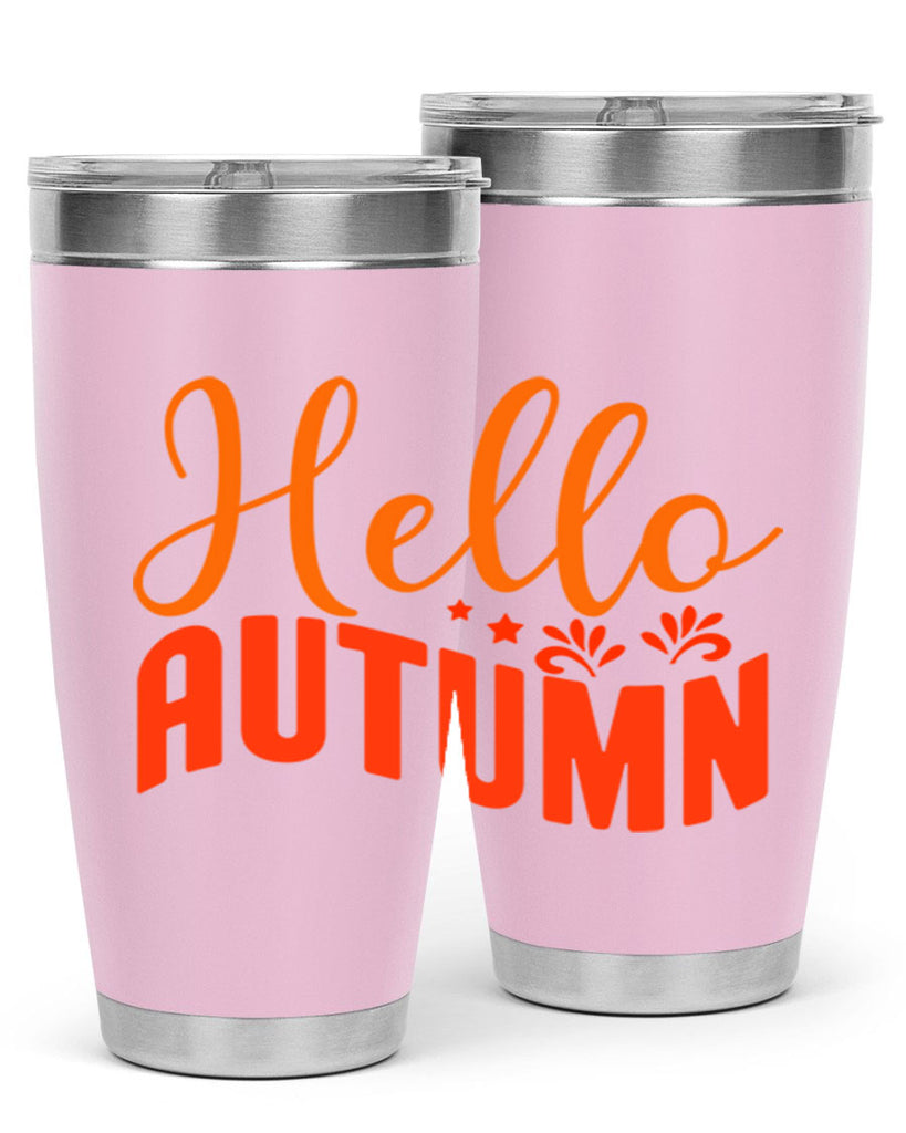 Hello Autumn Design 268#- fall- Tumbler