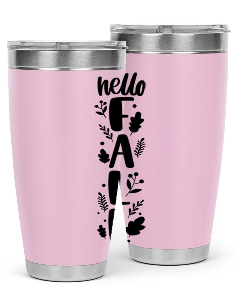 Hello Fall 495#- fall- Tumbler