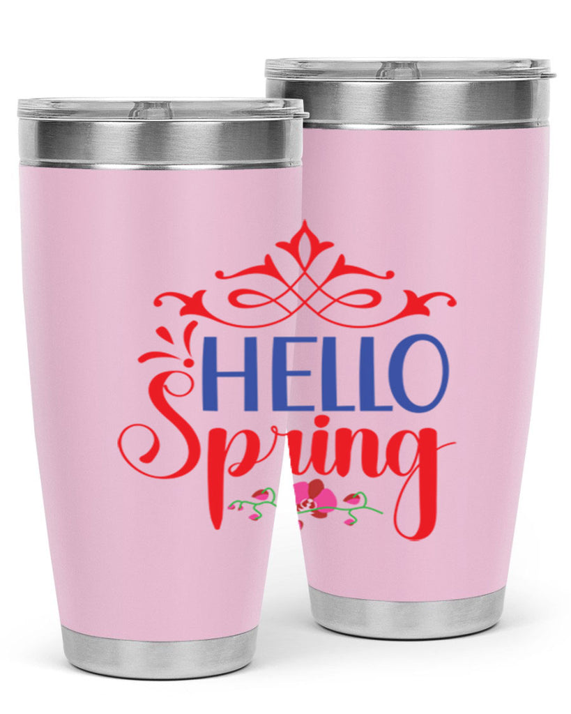 Hello Spring 211#- spring- Tumbler