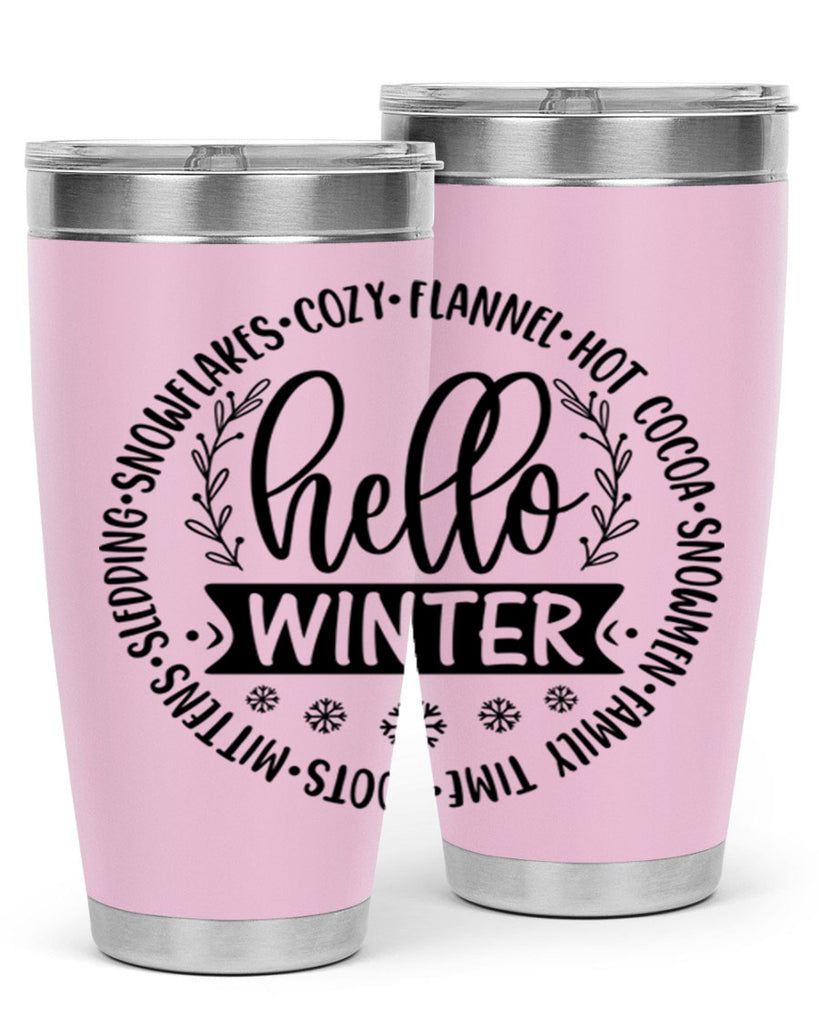 Hello Winter 163#- winter- Tumbler