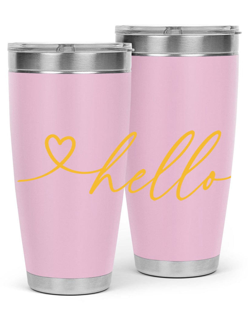 Hello heart183#- spring- Tumbler