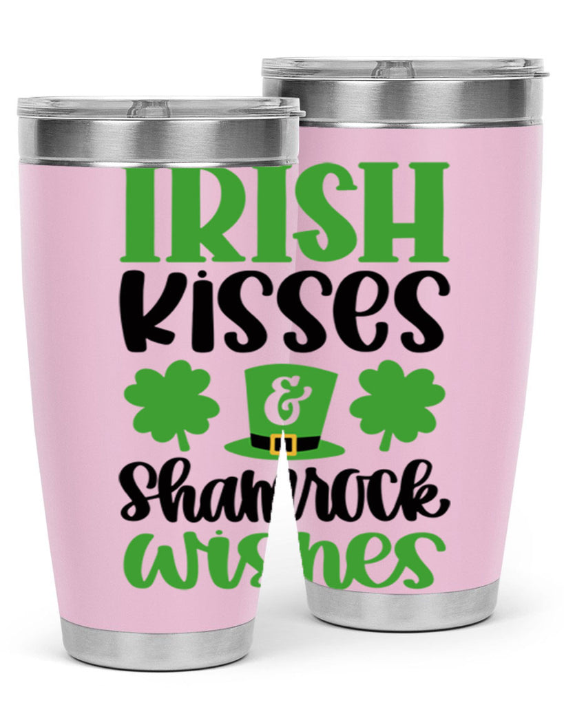 Irish Kisses Shamrock Wishes Style 81#- St Patricks Day- Tumbler