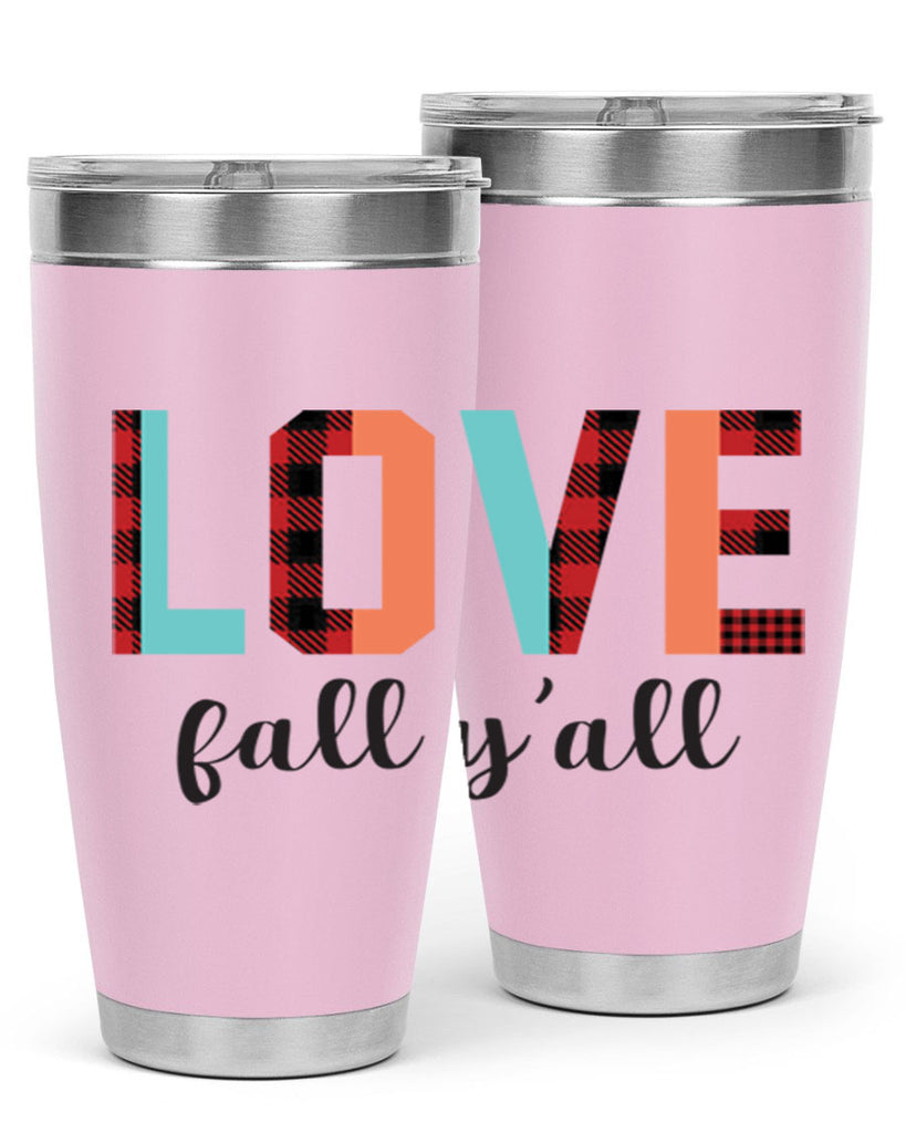 Love fall yall 411#- fall- Tumbler