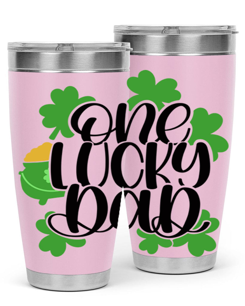 One Lucky Dad Style 43#- St Patricks Day- Tumbler