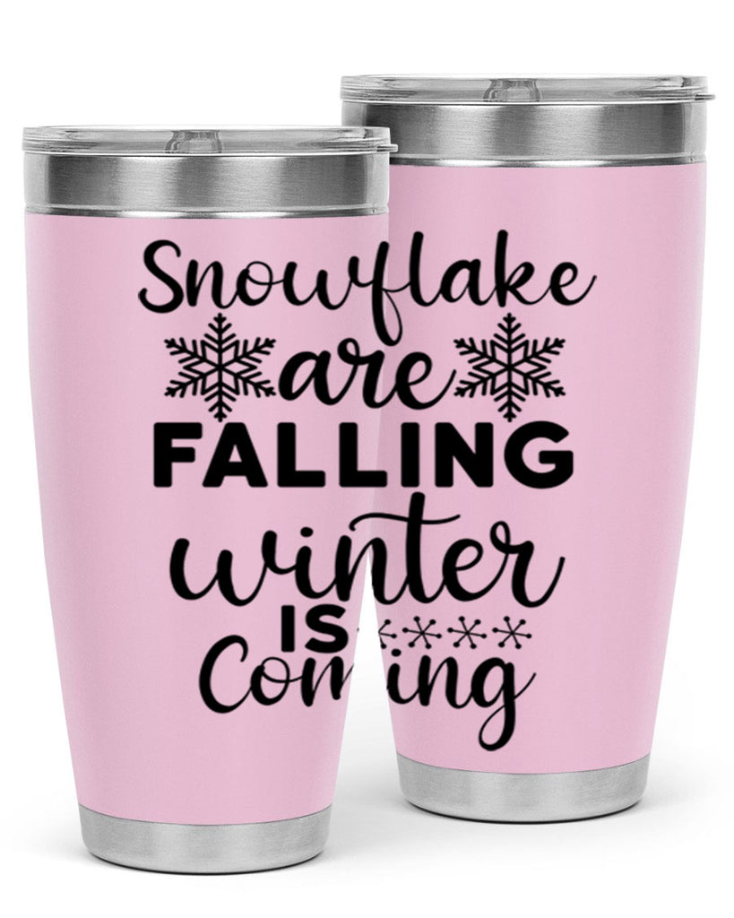 Snowflake Are Falling Winter Is 375#- winter- Tumbler