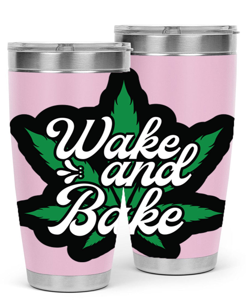 Wake and bake 273#- marijuana- Tumbler
