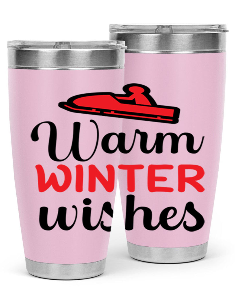 Warm winter wishes 452#- winter- Tumbler