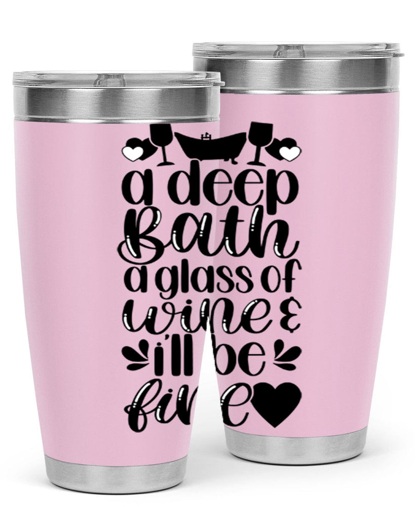 a deep bath a glass 48#- bathroom- Tumbler