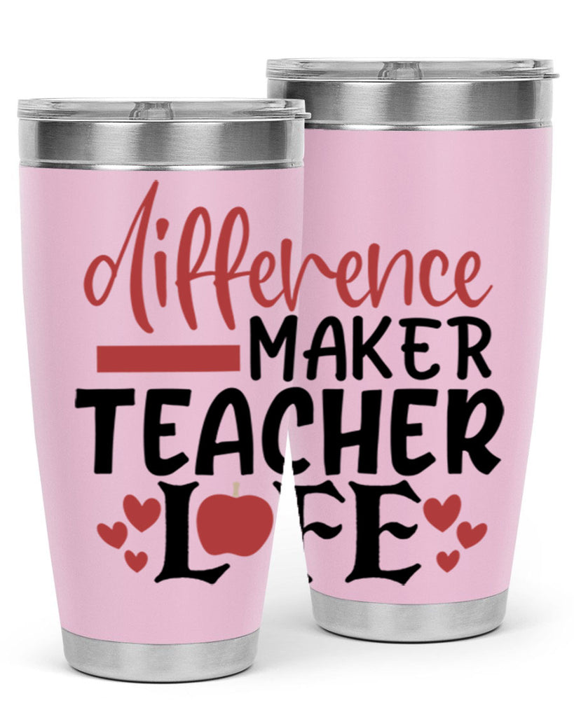 difference maker teacher life Style 184#- teacher- tumbler