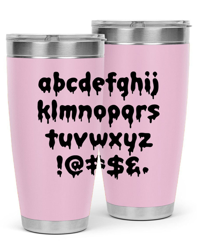 dripping lowercase 162#- black words phrases- Cotton Tank