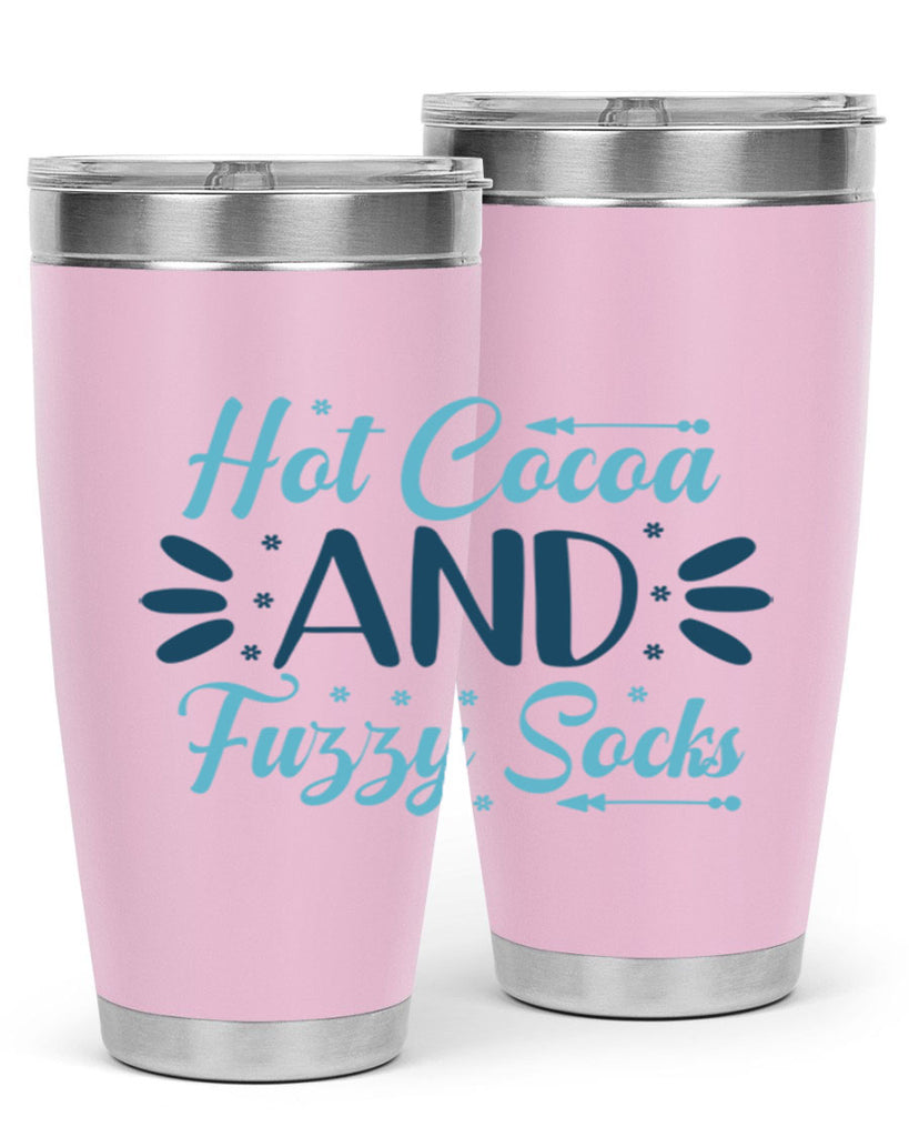 hot cocoa and fuzzy socks 208#- winter- Tumbler