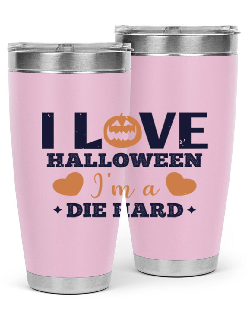i love halloween im a die hard 150#- halloween- Tumbler