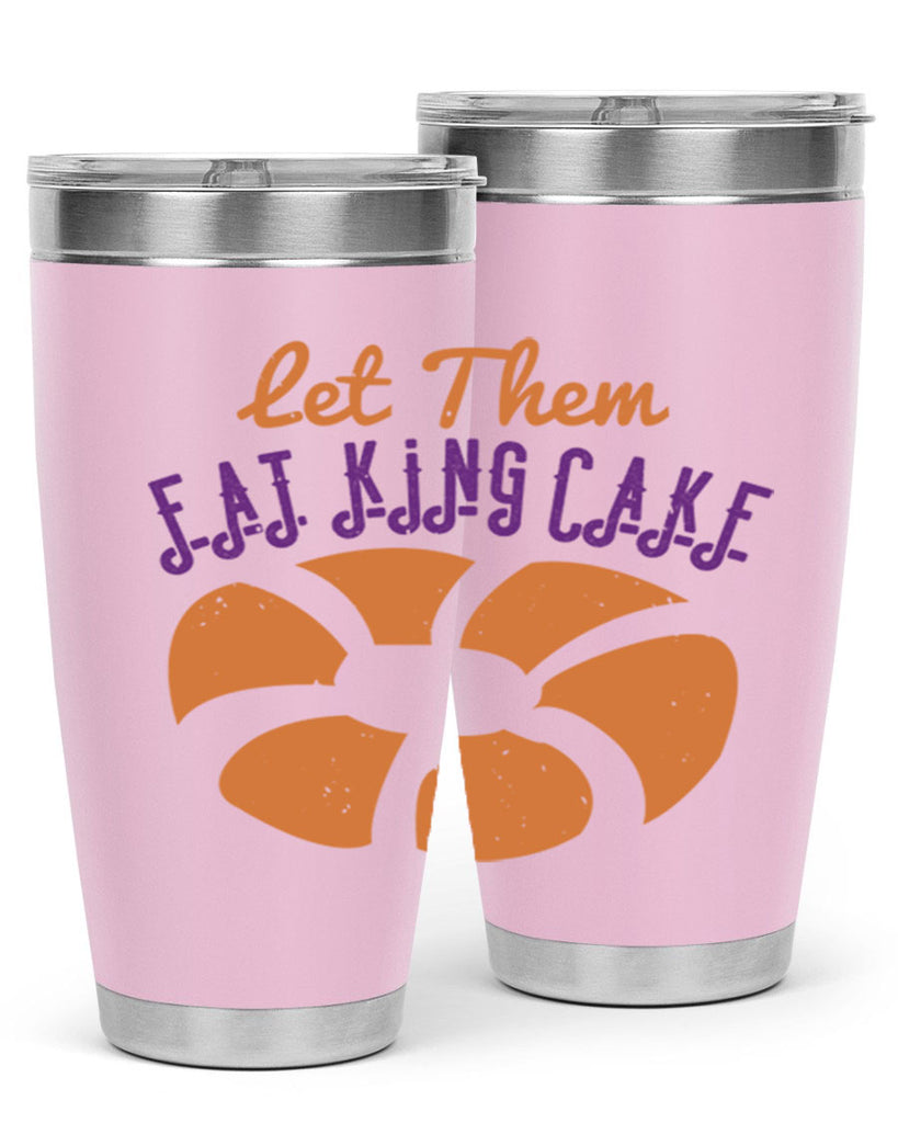 let them eat king cake 50#- mardi gras- Tumbler