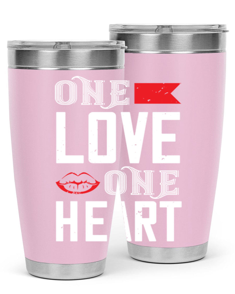 one love one heart 32#- valentines day- Tumbler