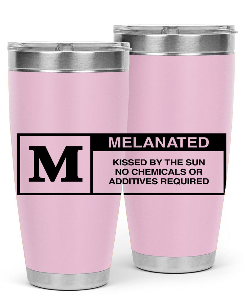 rated melanin 45#- black words phrases- Cotton Tank