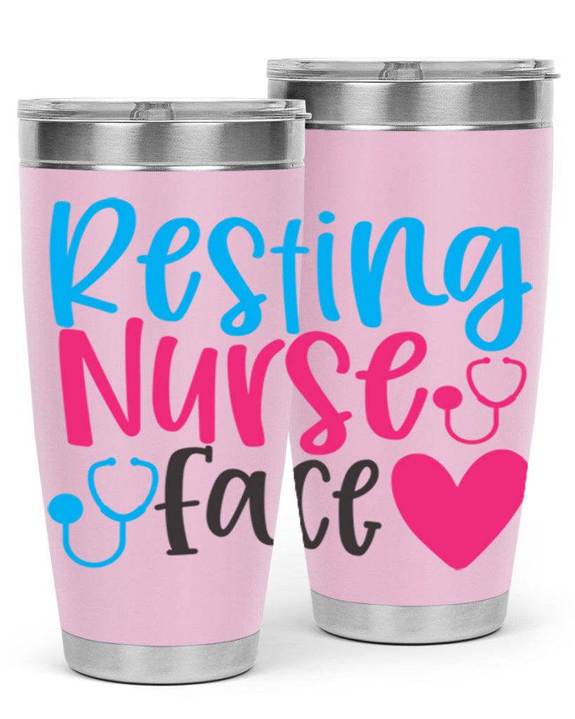 resting nurse face Style 355#- nurse- tumbler