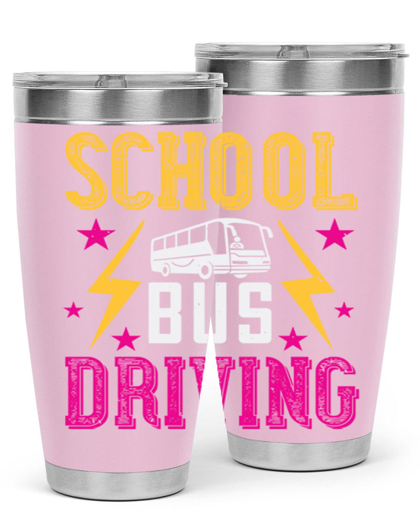 school bus driving Style 17#- bus driver- tumbler