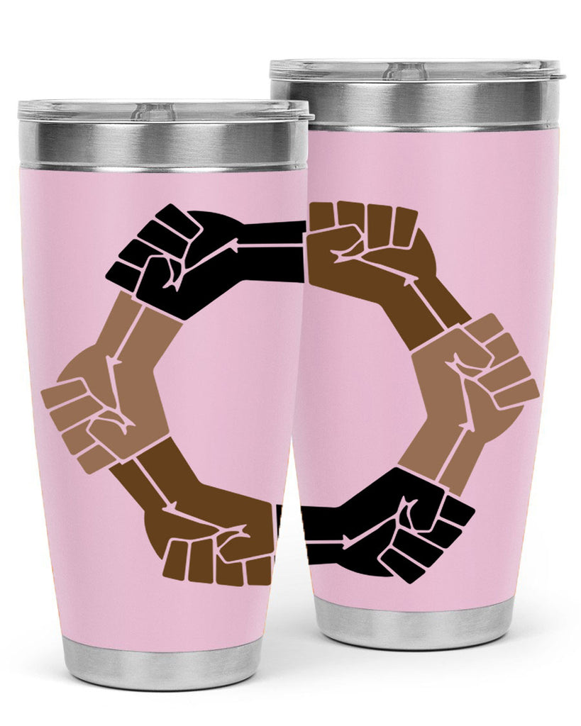 united black power fists 13#- black words phrases- Cotton Tank