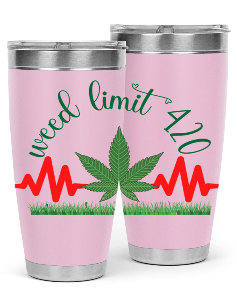 weed limit 420 cannabis hearbeat 291#- marijuana- Tumbler