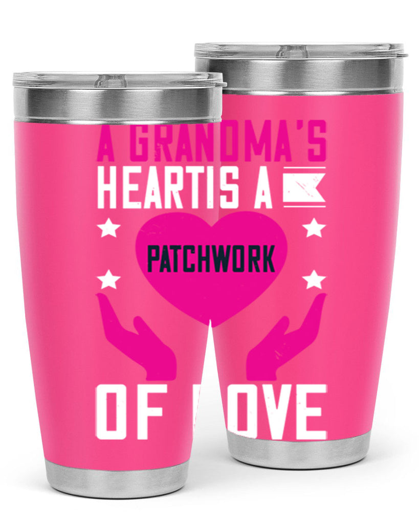 A grandma’s heart is a patchwork of love 86#- grandma - nana- Tumbler