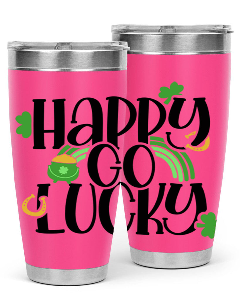 Happy Go Lucky Style 96#- St Patricks Day- Tumbler