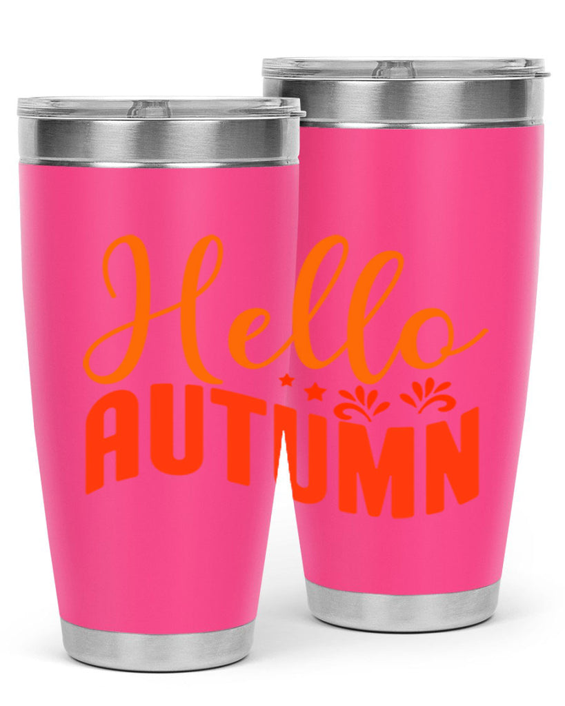 Hello Autumn Design 268#- fall- Tumbler