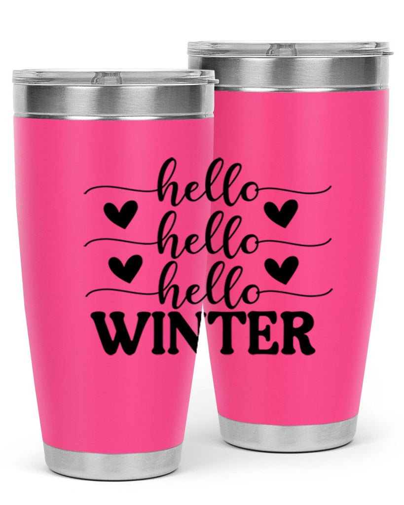Hello Winter 167#- winter- Tumbler